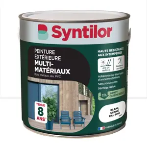 Peinture extérieure multisupport blanc satin 2 L