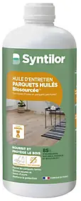 Huile d'entretien parquets huilés Biosourcée Syntilor 1L