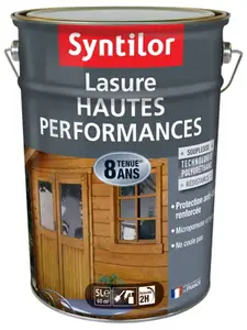 Lasure incolore 5 L 12m²/L - Intérieur et extérieur - satin