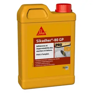Résine d'accrochage Sikadher-80 GP blanc, en bidon de 2 L
