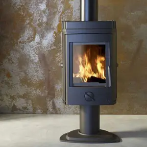 Poêle à Bois "Mesnil" 8 kW- H.986 x l. 486,5 x P. 385 mm