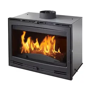 Insert à bois anthracite - 12 kW