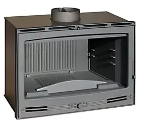 Insert à bois en fonte Invicta 800 Compact P900854 10kW anthracite