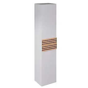 Colonne de salle de bains à suspendre ouverture droite Archi blanc mat H. 160 x L. 35 cm