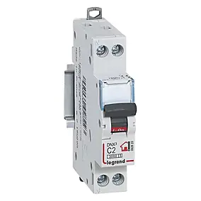 Disjoncteur Phase + neutre 2A Legrand