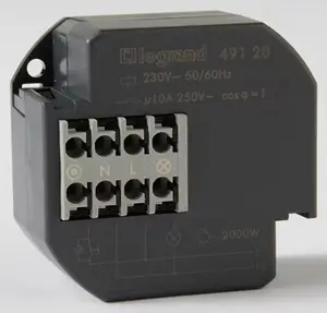 Télérupteur unipolaire silencieux 230V~ - 10A - à encastrer