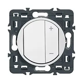 Mécanisme d'interrupteur variateur de lumière Legrand Céliane blanc 300W