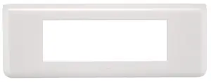 Plaque triple horizontale blanc