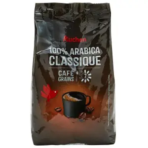 CAFÉ EN GRAINS 100% ARABICA AUCHAN