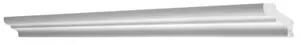 Corniche baguette pour murs et plafonds en polystyrène extrudé, L. 2 m 35x32 mm