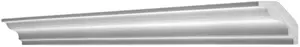 Corniche baguette pour murs et plafonds en polystyrène extrudé, L. 2 m 40 x 45 mm
