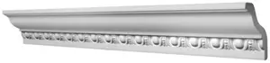 Corniche baguette pour murs et plafonds en polystyrène extrudé, L. 2 m 70x80 mm
