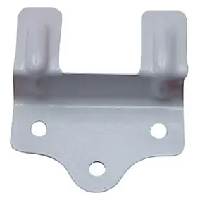 2 supports en tôle pour store en bois coloris blanc