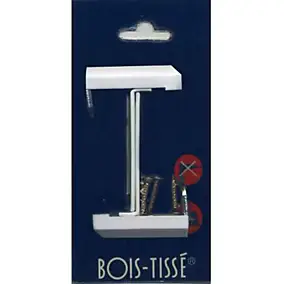 2 supports blancs pour fenêtre en PVC