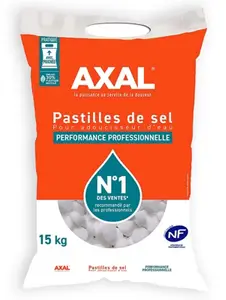 Sel régénérant pastilles 15 kg pour adoucisseur d’eau usage domestique