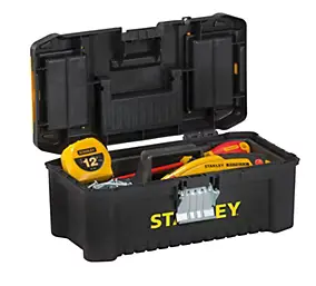 Caisse à outils vide cadenassable plastique Stanley 30 cm