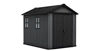 Abri de jardin NEWTON PLUS 759 KETER L230 x P287 x H246 cm 6,6 m² coloris gris anthracite