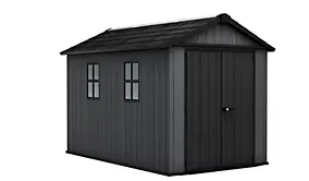 Abri de jardin NEWTON PLUS 7511 KETER L230 x P350 x H246 cm 8,05 m² coloris gris anthracite