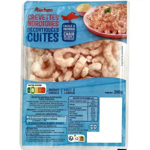 Crevettes cuites décortiquées