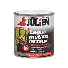 Laque pour métaux ferreux antirouille monocouche blanc brillant 2,5L