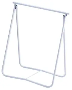 Tréteau pliant en acier multi-usage blanc 74x74 cm