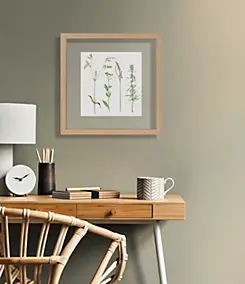 Cadre photo en bois aspect chêne, double verre 30 x 30 Ariane, Duali