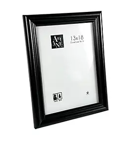Cadre photo 60 x 80 cm moulure en MDF noir, Ariane Pomona - Cadre décoratif moderne