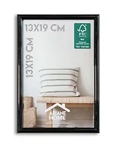 Cadre plastique gallery Ariane Home noir l.13 x H.19 cm
