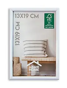 Cadre plastique gallery Ariane Home blanc l.13 x H.19 cm