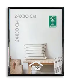 Cadre plastique gallery Ariane Home noir l.24 x H.30 cm