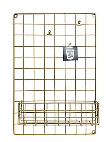Grille mémo en métal doré l.60 x H.40 cm Ariane