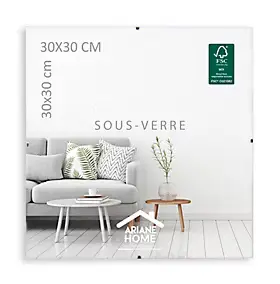 Cadre sous-verre Ariane Home l.30 x H.30 cm