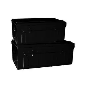 Lot de 2 cantines en métal, cadenassables