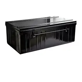 Cantine acier noir 175 L avec poignées, L.100 x l.55 x H.40 cm, cadenassable et empilable, Snor