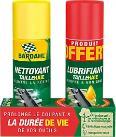 Lot nettoyant et lubrifiant taille-haie Bardahl