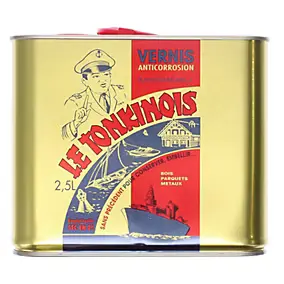 Vernis extérieur anti-corrosion imperméable Le Tonkinois incolore 2,5L