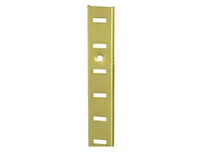 Crémaillère à visser acier laitonné 2000 x 16 mm