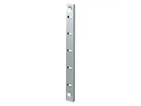 Crémaillère à visser aluminium argent 2000 x 11 mm
