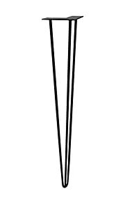 Pied de meuble en triangle en acier noir Cime H. 87 cm
