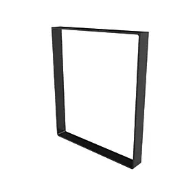 Pied de meuble cadre en acier noir Cime H. 40 cm