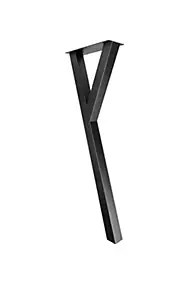 Pied de meuble Yes H. 71 cm Cime acier noir