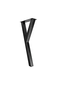 Pied de meuble Yes H. 87 cm Cime acier noir