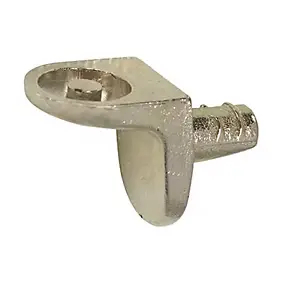24 taquets à enfoncer équerre métal nickelé ø5 mm