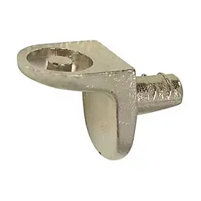 50 taquets à enfoncer équerre métal nickelé ø5 mm