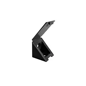 4 taquets pour étagère en plastique H. 2,2 cm noir