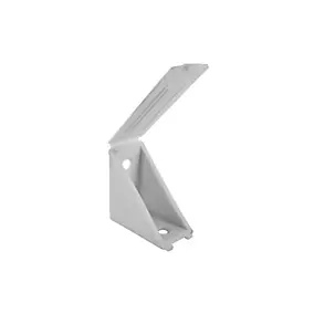 4 taquets pour étagère en plastique H. 4 cm blanc
