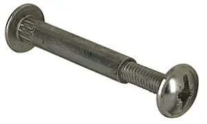 Vis de jonction en acier nickelé 5x27 mm