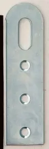Lot de 4 attache-éléments en acier zingué pour les meubles et les caissons
