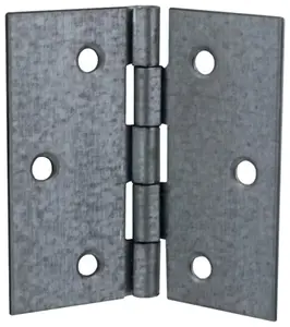 2 charnières en acier zingué 50x50x0,9 mm