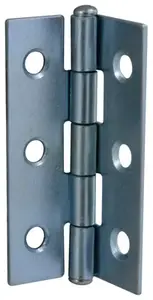 2 charnières en acier zingué 30x50x0,9 mm